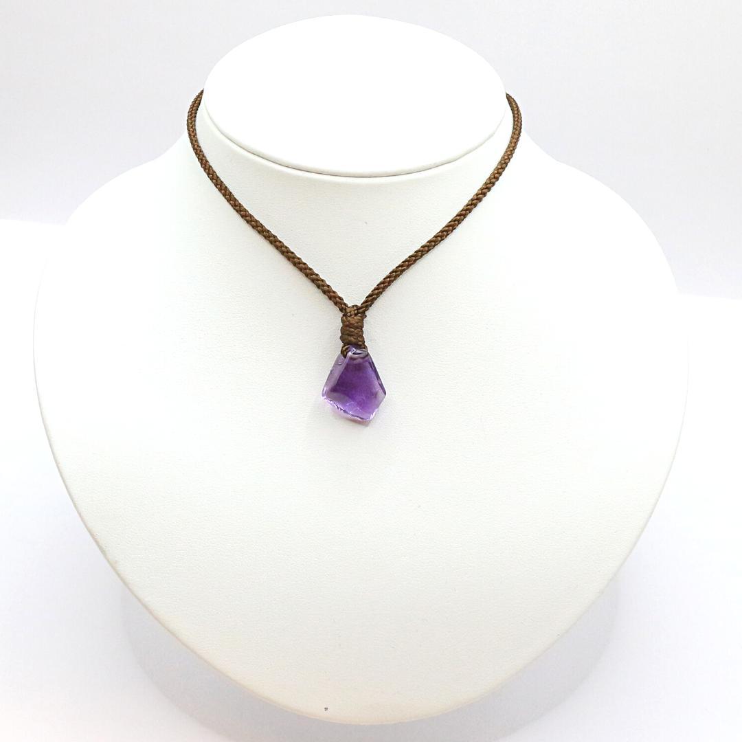 アメジスト 穴あき 原石 genseki72