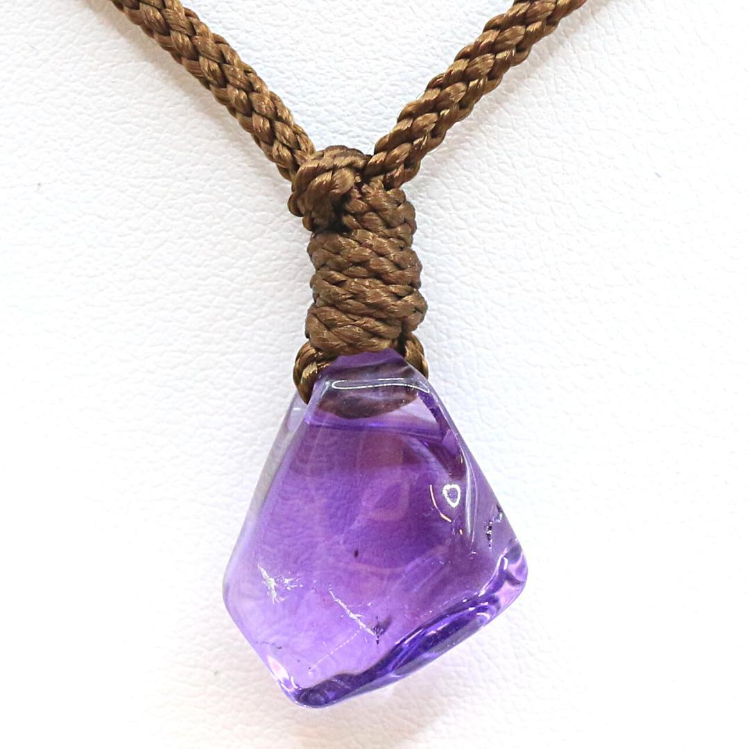 アメジスト 穴あき 原石 genseki72