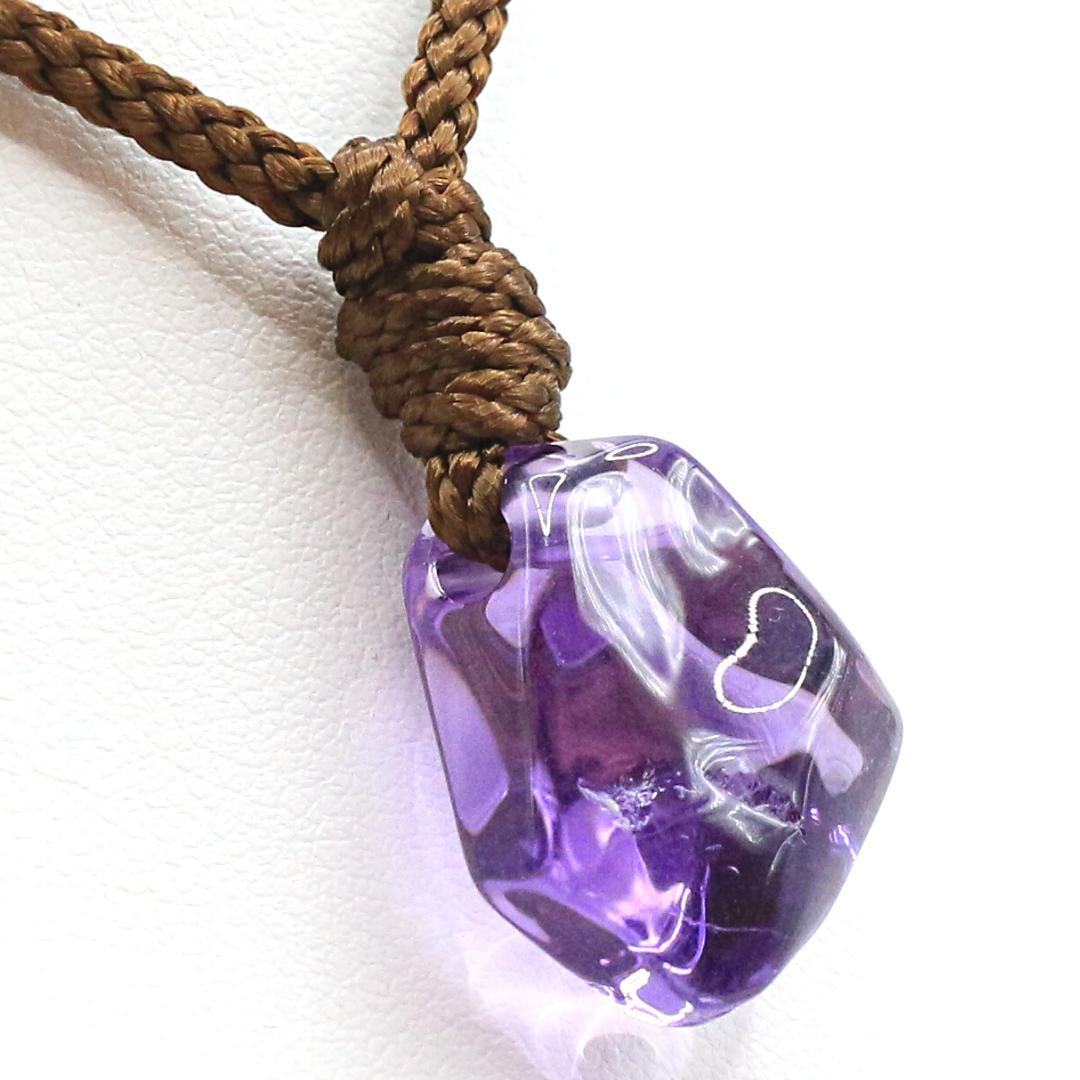 アメジスト 穴あき 原石 genseki72