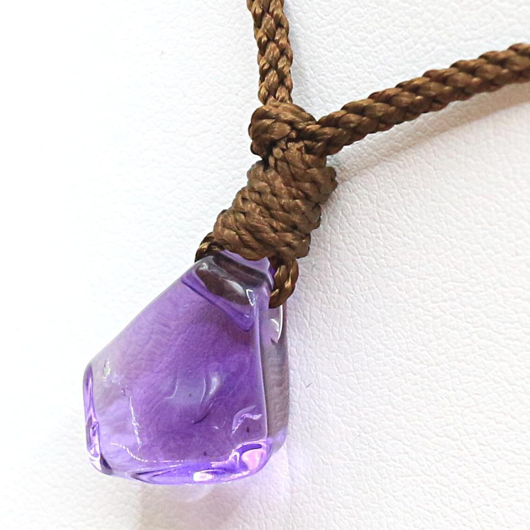 アメジスト 穴あき 原石 genseki72