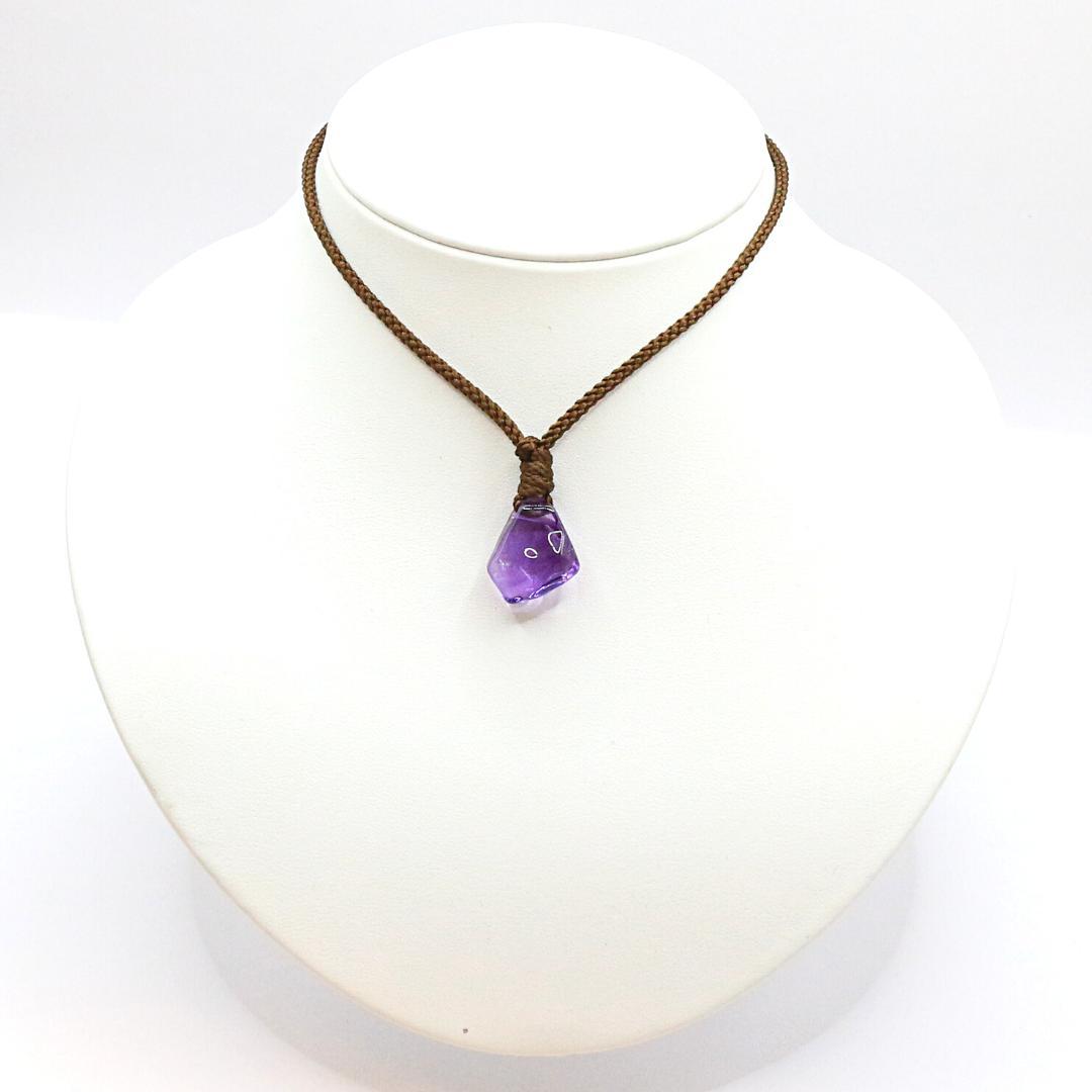 アメジスト 穴あき 原石 genseki72