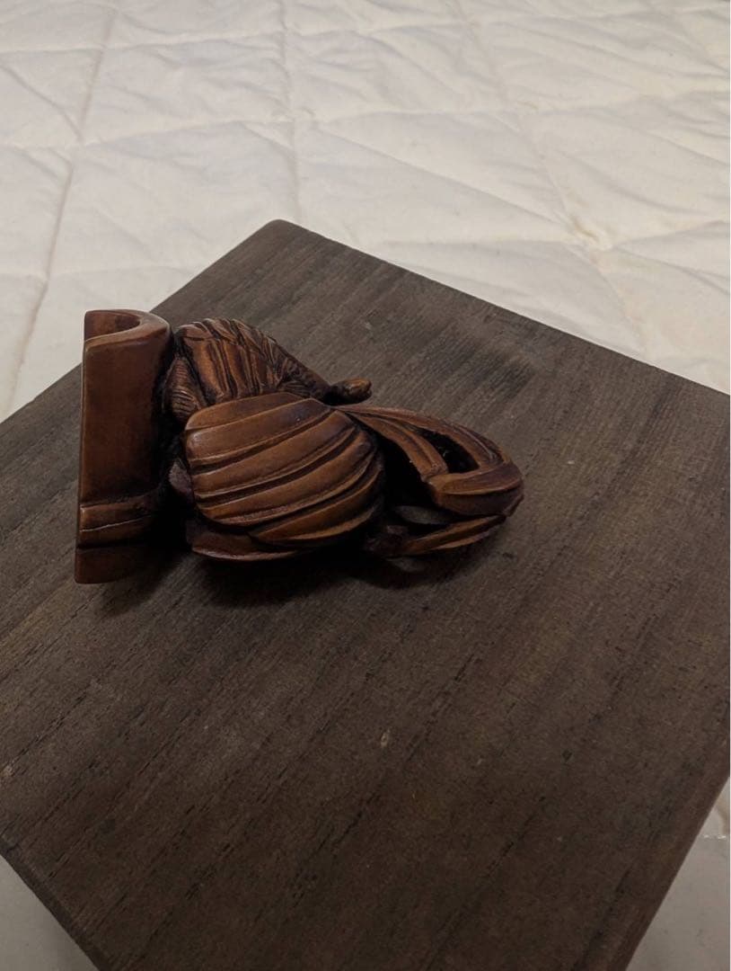 銘玉山　根付　鳥　鶏　印籠　箱無し