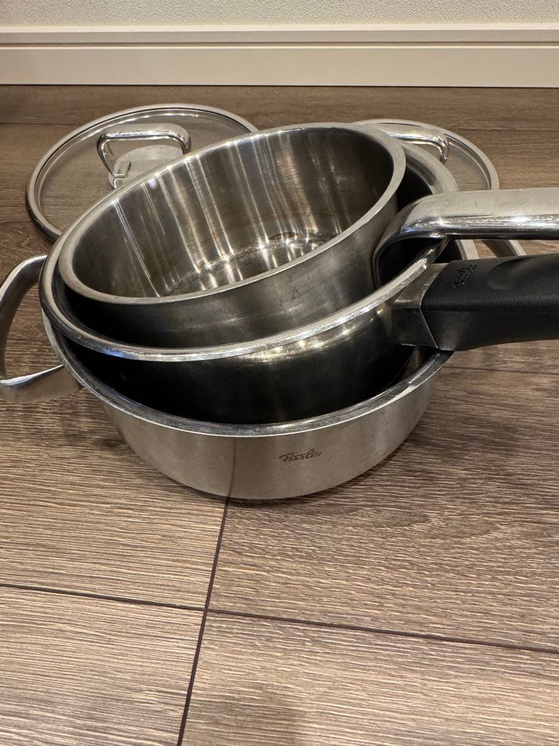 フィスラー ステンレス鍋 IH対応 3点セット