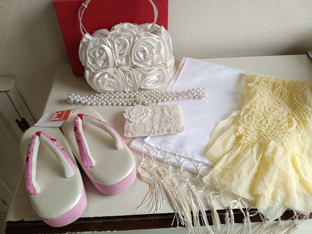 ブランドbonheur saisons着物と帯小物☆七五三ほぼフルセット