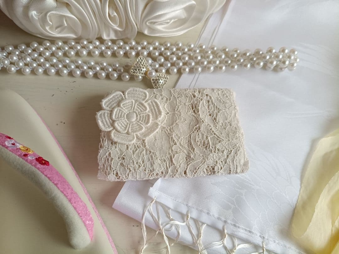 ブランドbonheur saisons着物と帯小物☆七五三ほぼフルセット