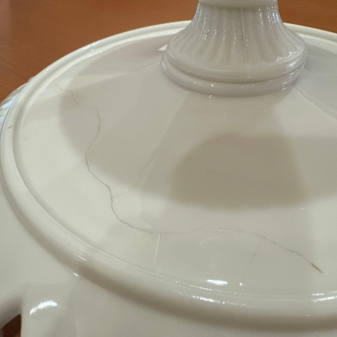 1880年代 チャリナー・テイラー社 アンティークミルクガラスコンポート 激レア