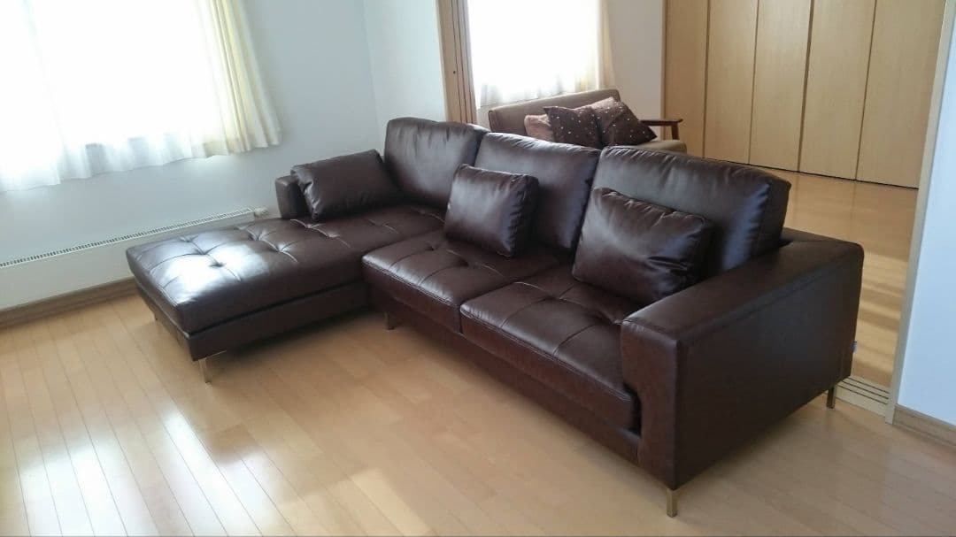 アルモニア リベルタ ソファ カウチソファ ブラウン ／値下げしました