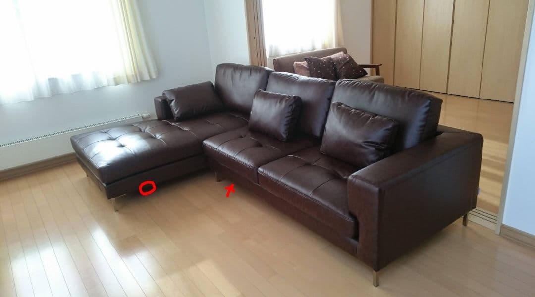 アルモニア リベルタ ソファ カウチソファ ブラウン ／値下げしました