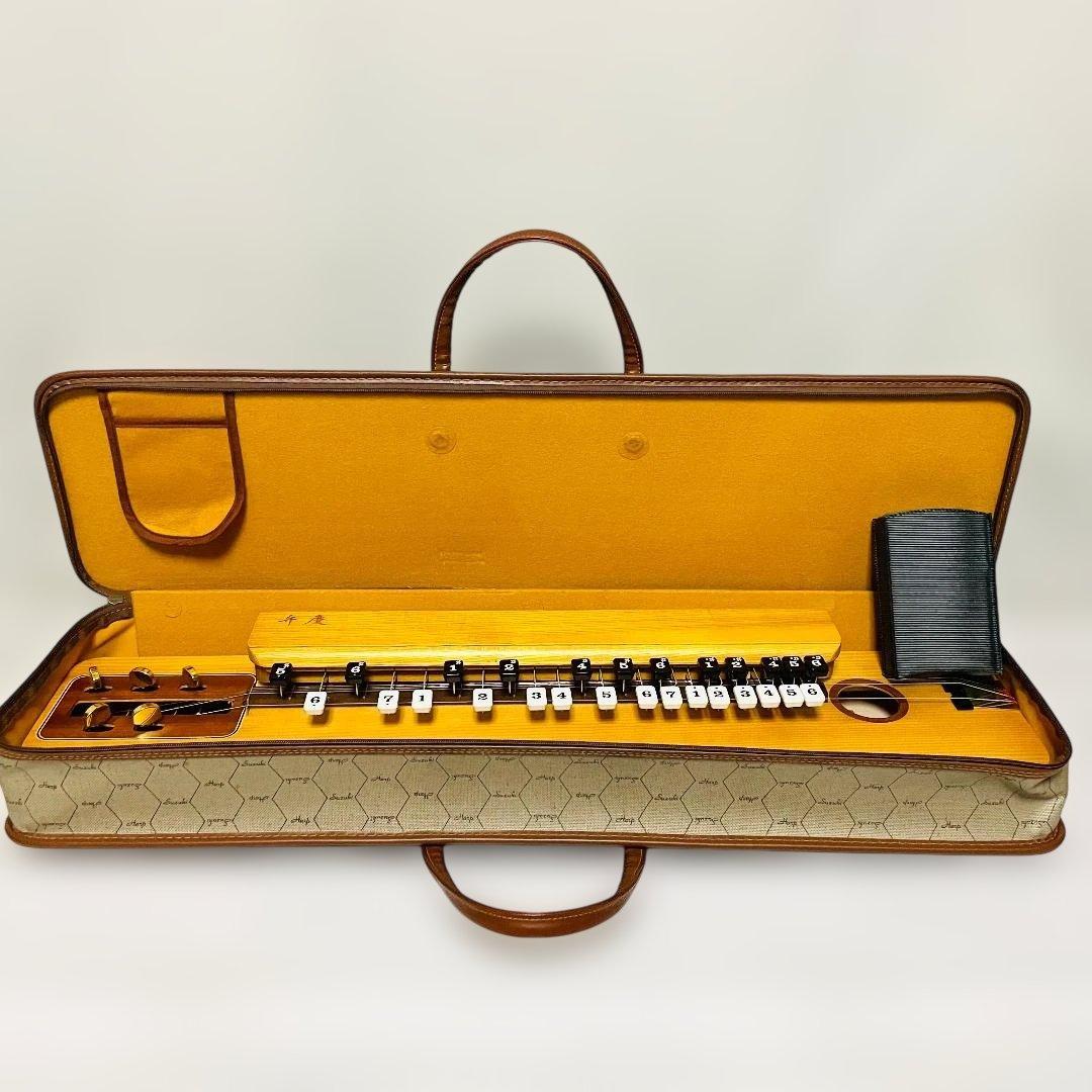 【美品】電気大正琴 弁慶 付属品多数 ケース付 動作品