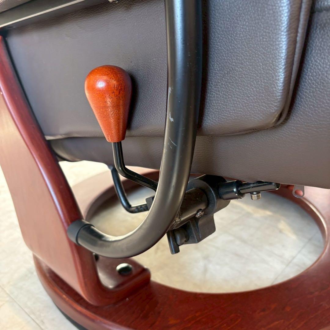 パーソナルチェア リクライニングチェア 1人掛けソファ オットマン付き 回転式