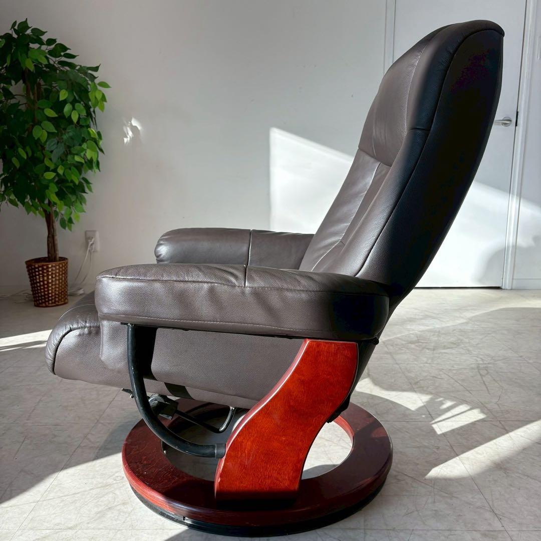 パーソナルチェア リクライニングチェア 1人掛けソファ オットマン付き 回転式