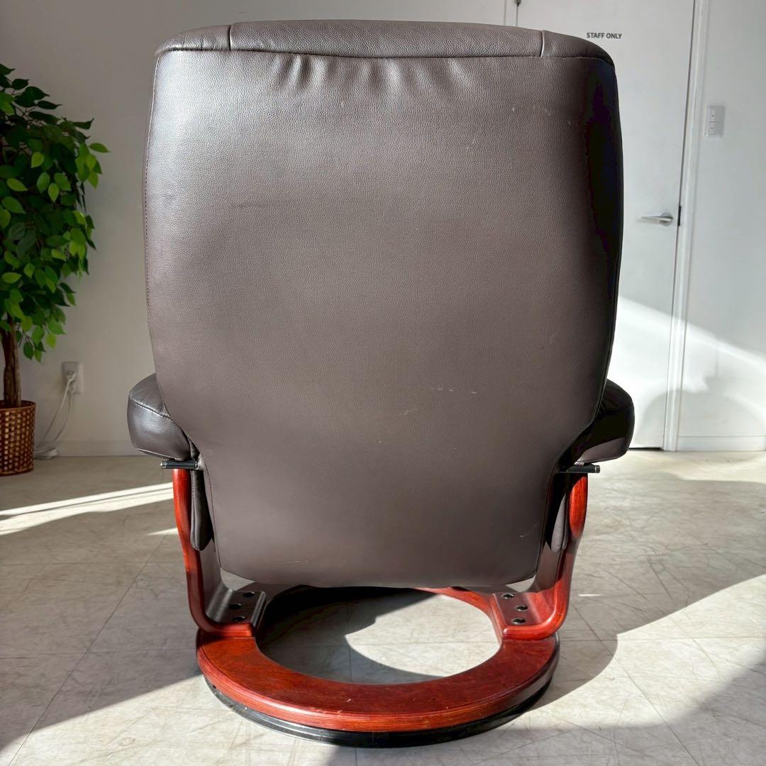 パーソナルチェア リクライニングチェア 1人掛けソファ オットマン付き 回転式