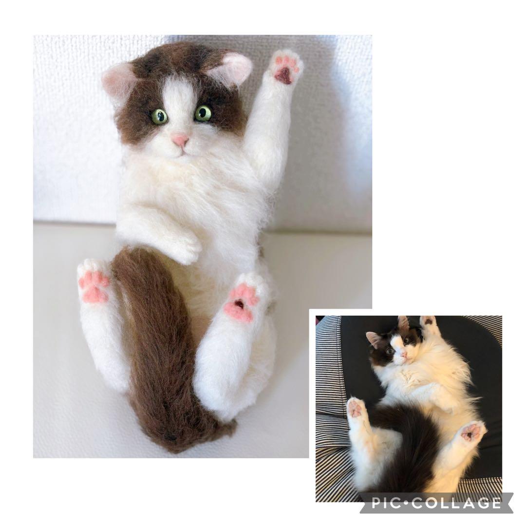 羊毛フェルト猫 オーダー募集　ハンドメイド　felt cats