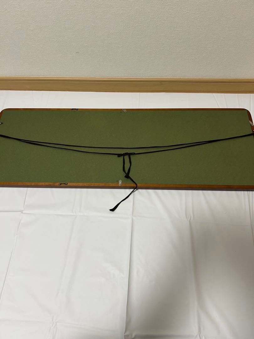 骨董 古い肉筆 短冊型額装書道 作品 時代物 和歌/俳句 和室 茶室