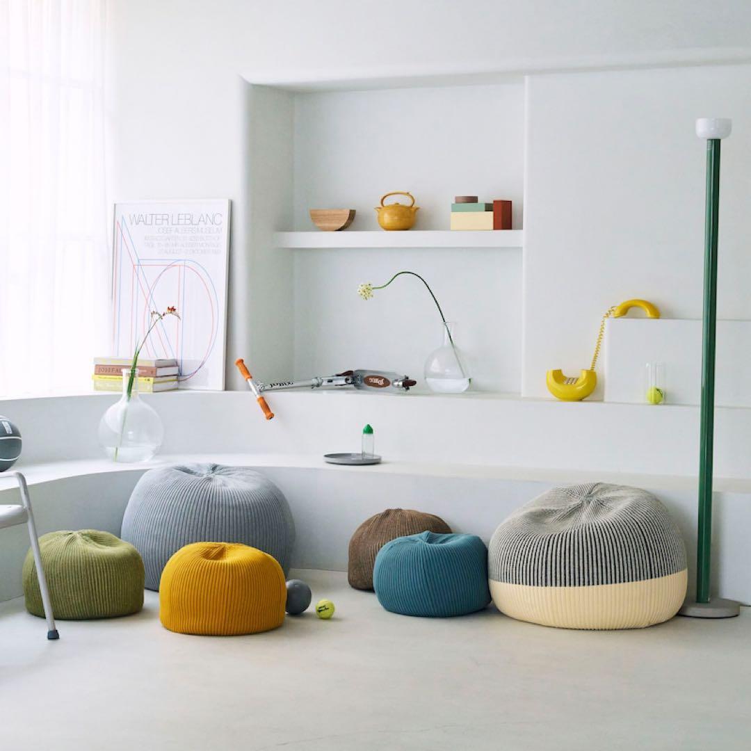 IDEE イデー プーフ PUUF グレー Ｗｈｉｔｅ　×　Ｂｌａｃｋ　Ｍｉｘ