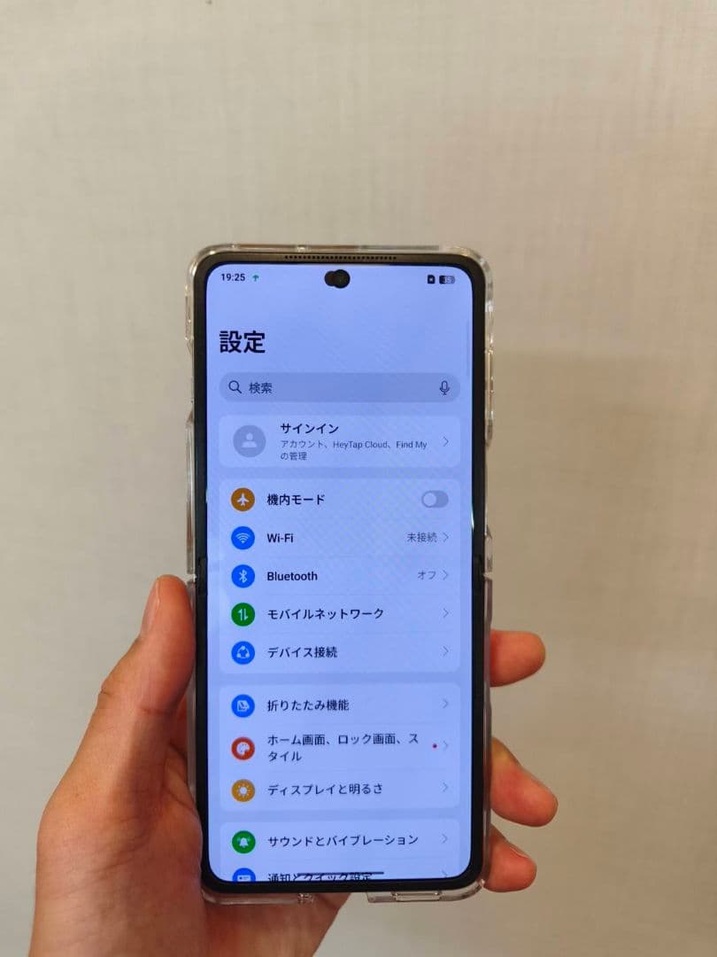 スマートフォン 折りたたみ Oppo N3 Find Flip 本体 充電器付き