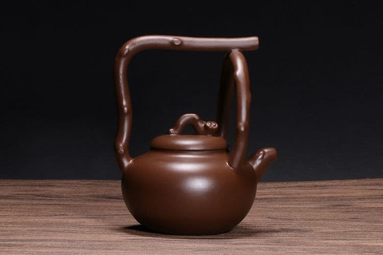 中国  宜興紫砂壷東坡提梁壷  新品未使用