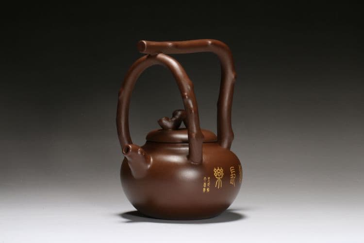 中国  宜興紫砂壷東坡提梁壷  新品未使用