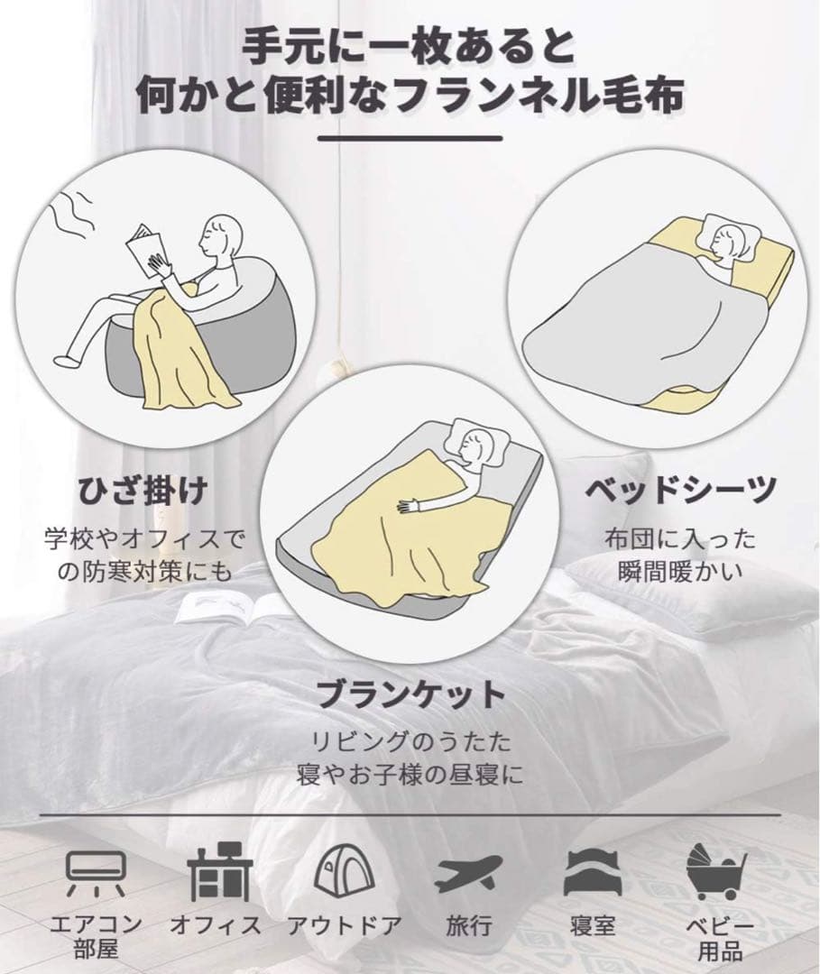 新品２枚セット チチロバ 毛布 150x200cmブランケット 軽量 膝掛け