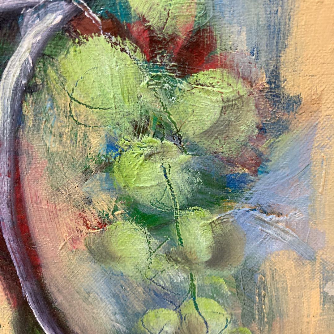 マスカットとマンゴ　作者Hiroko.M 師松本俊郎氏　韓日芸術祭展主催