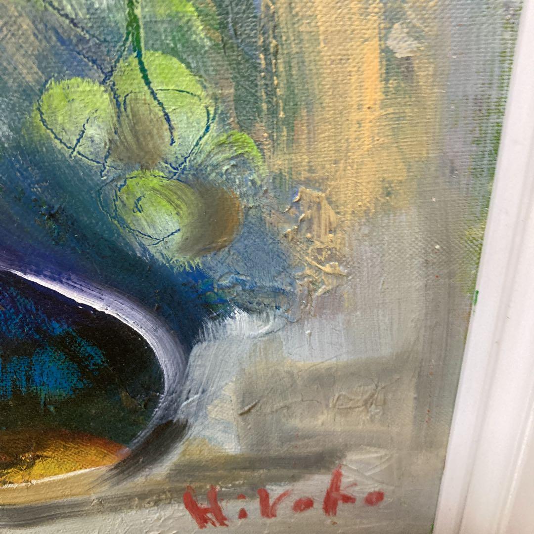 マスカットとマンゴ　作者Hiroko.M 師松本俊郎氏　韓日芸術祭展主催