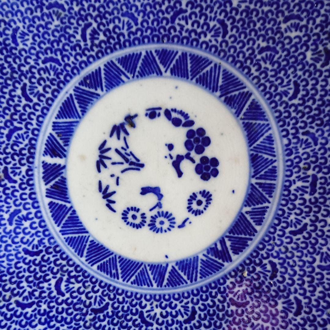 微塵唐草 古伊万里 大皿