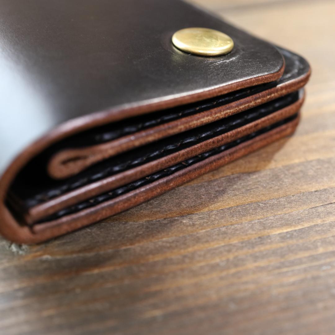 ミドルトラッカーウォレットNA001M　《HORWEEN社クロムエクセル 茶芯》