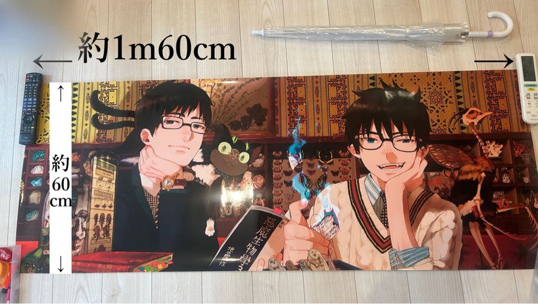 【非売品レア】青の祓魔師 ロングポスター ジャンプSQ.当選品 奥村燐・奥村雪男