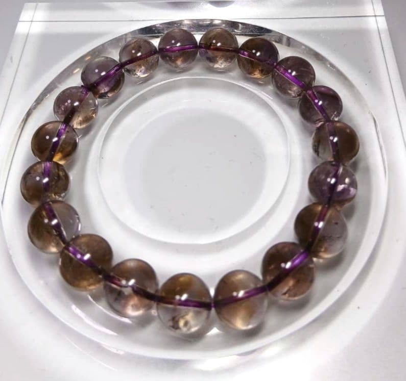 高品質　アメトリン　パワーストーンブレスレット　10.5mm