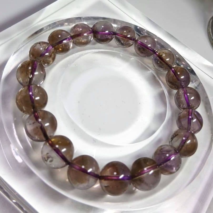 高品質　アメトリン　パワーストーンブレスレット　10.5mm