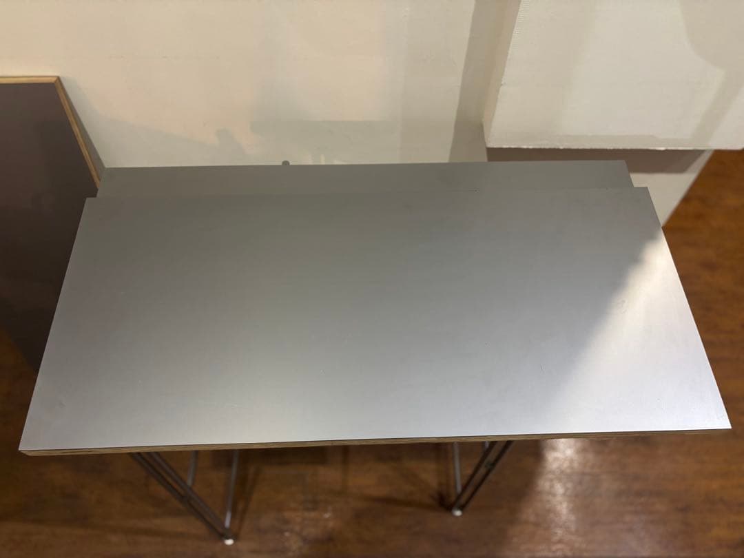 インダストリアル　メタルシェルフ　3段 グレー 組み立て式