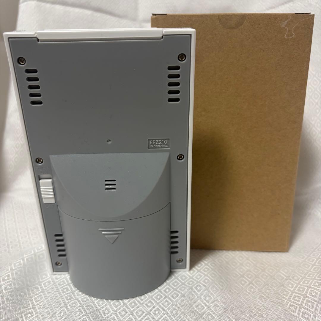 リズム(RHYTHM) 置き時計 電波時計 カレンダー 温度計 アラーム