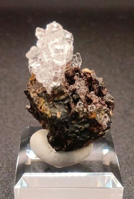 鉱物標本　ハイアライトオパール　ハンガリー産　蛍光