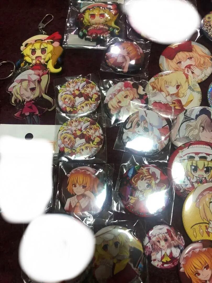 東方　フラン　グッズ　まとめ売り　缶バッジ　キーホルダー　ラバスト
