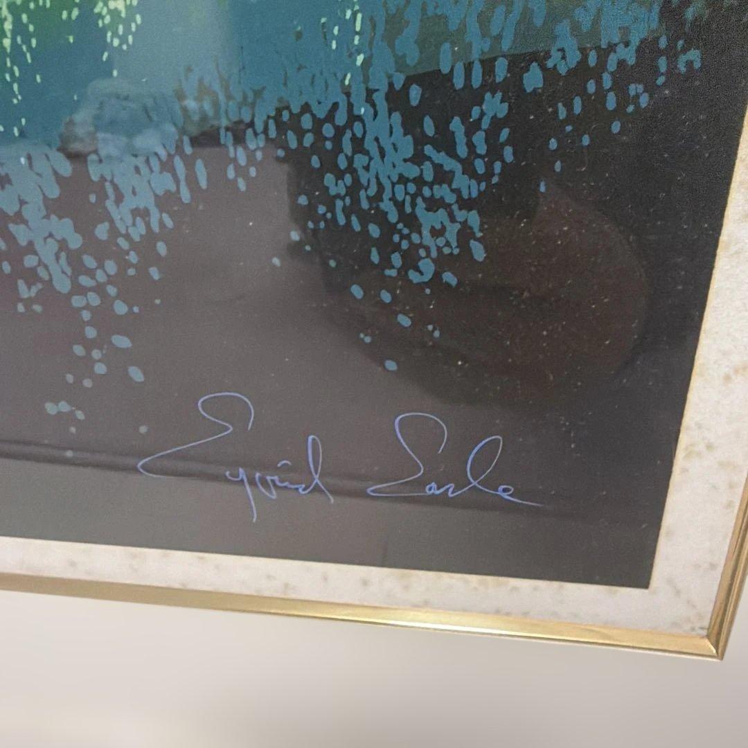 アイベンロール　オーシャンクリフ風景画 黒金フレーム　133cm×107cm