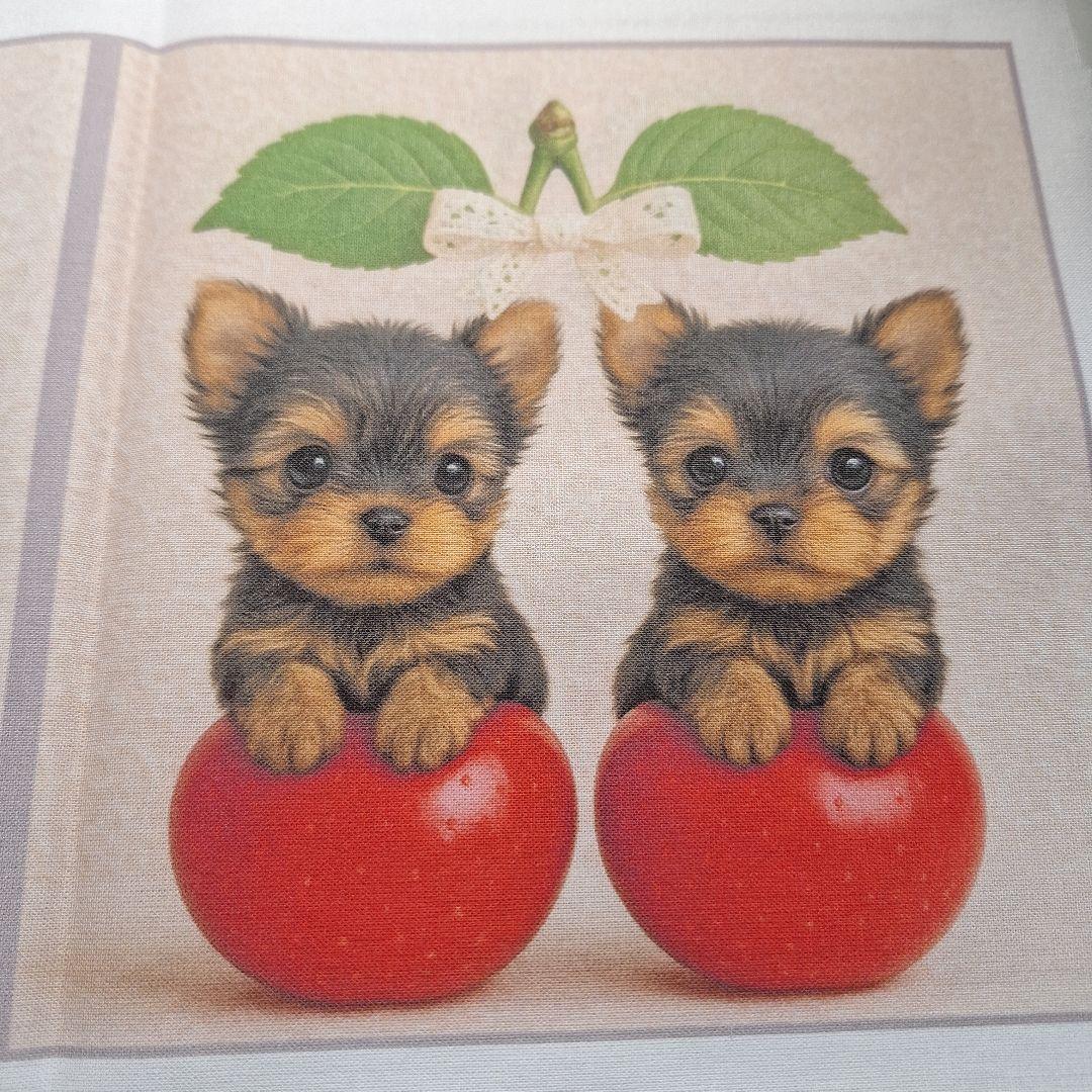 激レアパグ、ヨーキー、柴犬、チワワ、マルチーズ、トイプーパネル生地　ハンドメイド