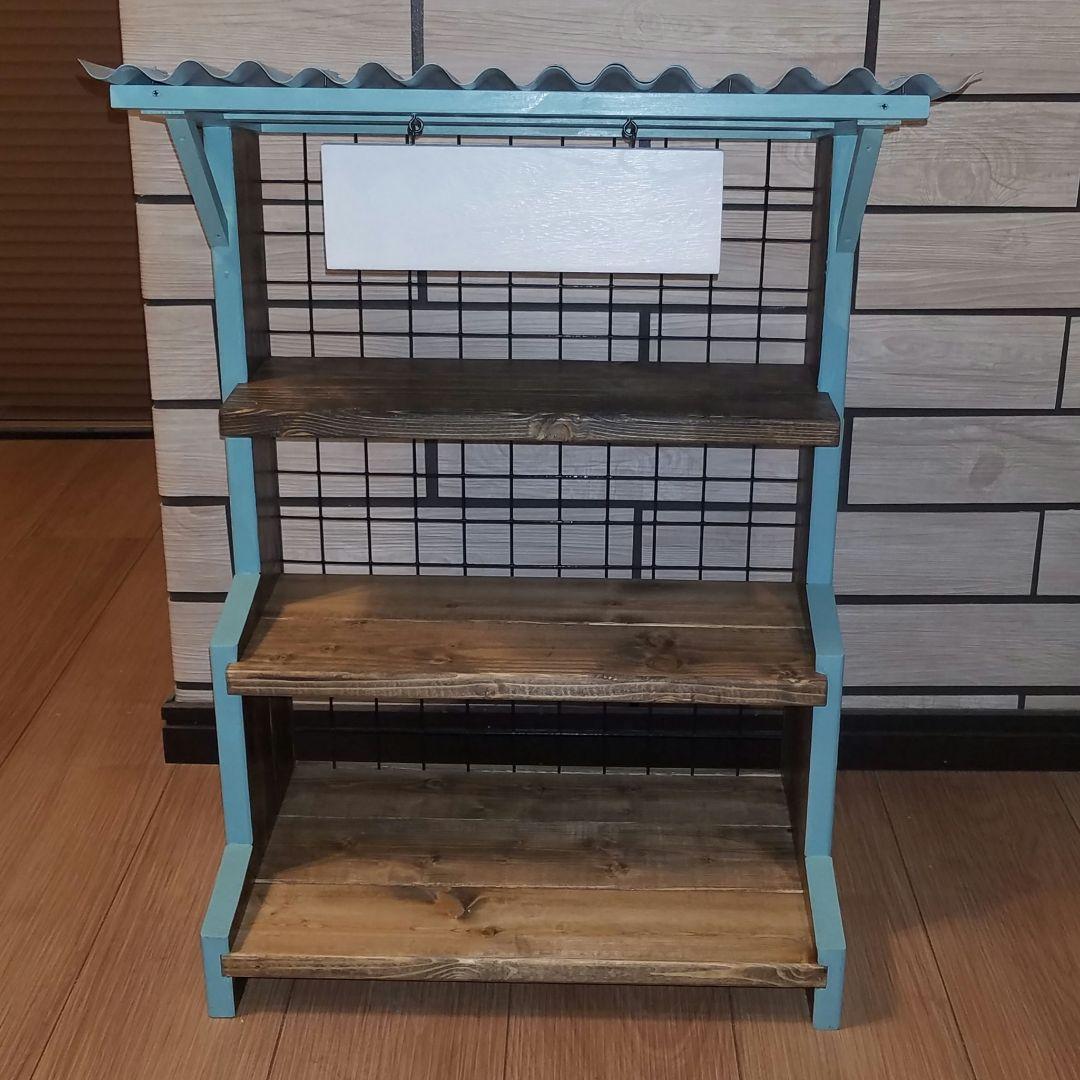 オーダー制作・屋根付き 3段ラック