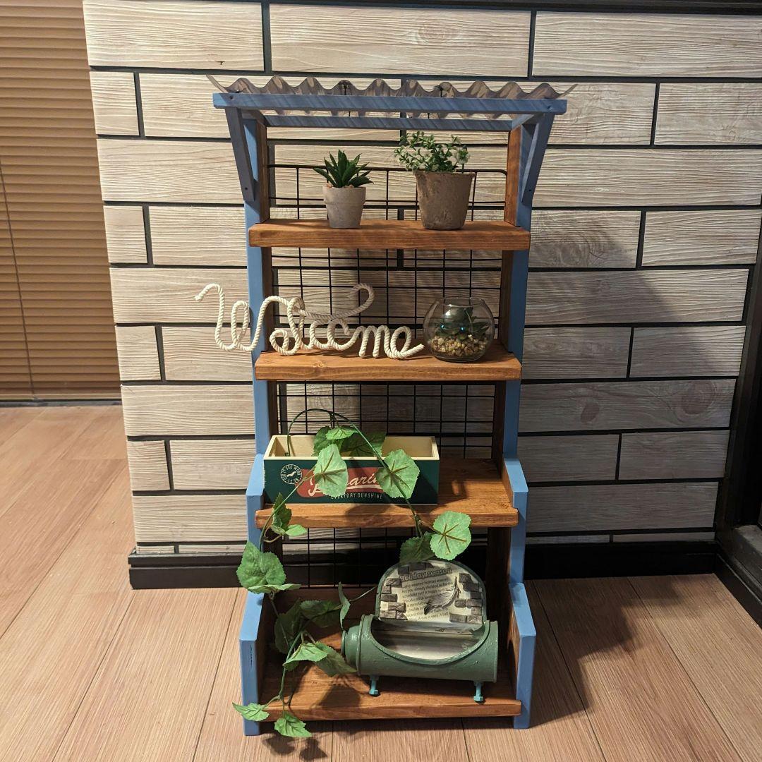 オーダー制作・屋根付き 3段ラック