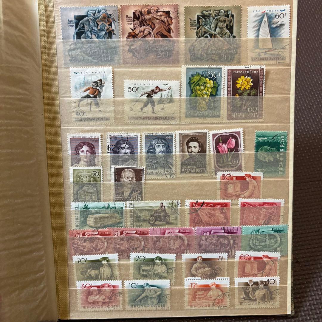 海外切手　使用済切手　まとめ　コレクションブック　20ページ