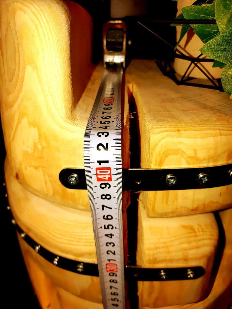 『限定価格』四国霊峰石鎚山産大型 天然ひのき ふたご 椅子 テーブル 花台①②