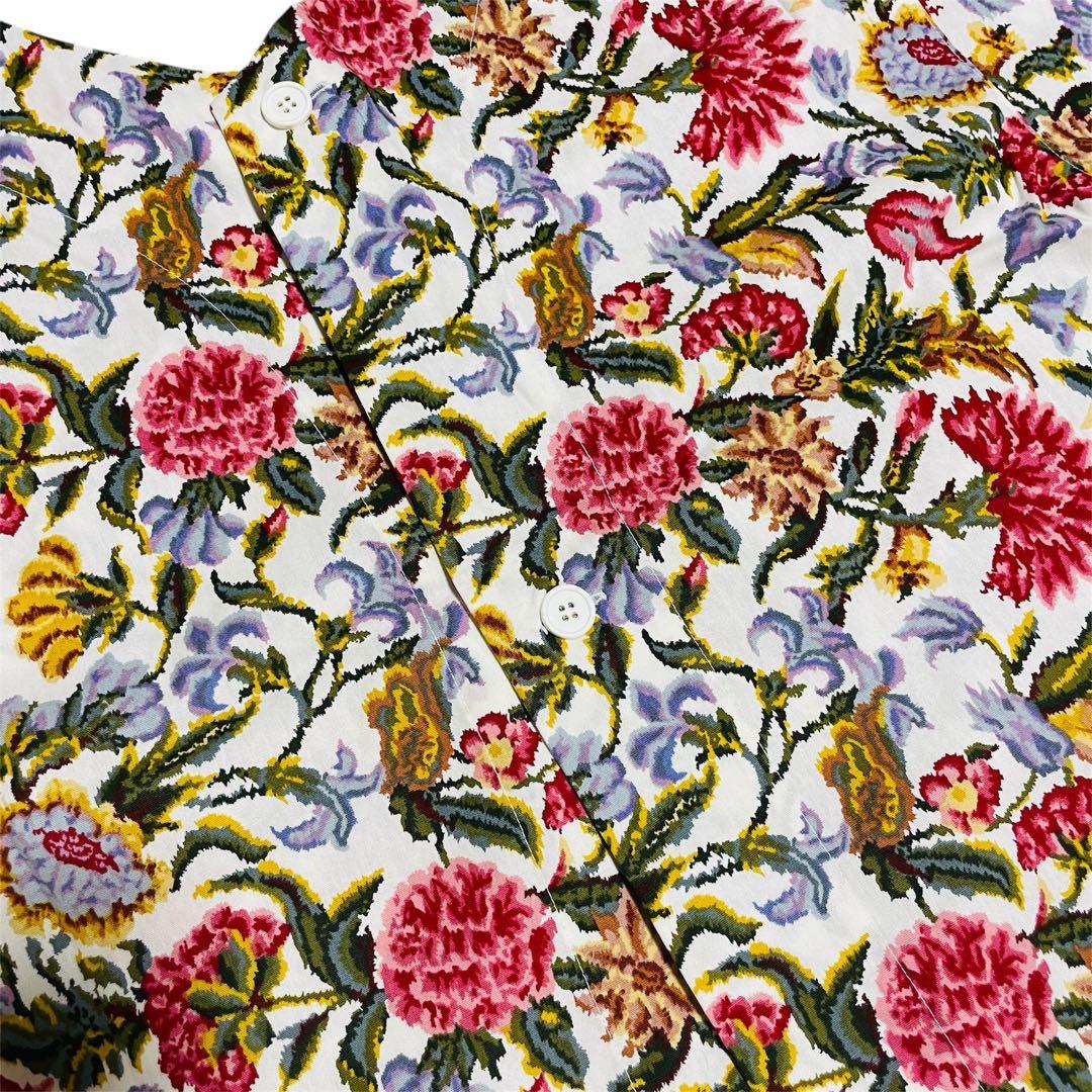 新品タグ付き☆フェイラー 割烹着 エプロン 花柄 被りタイプ