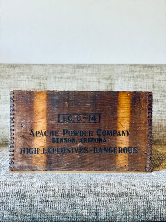 置物 vintage wood box 1980s