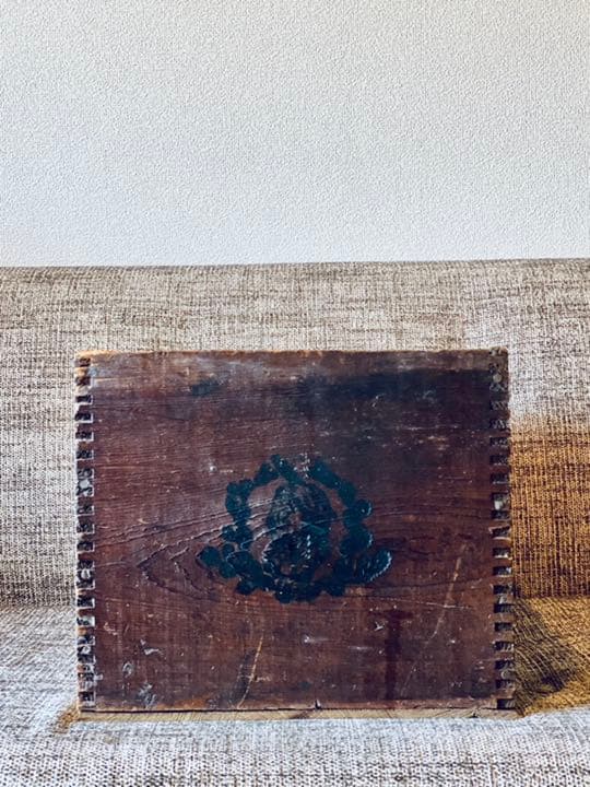 置物 vintage wood box 1980s