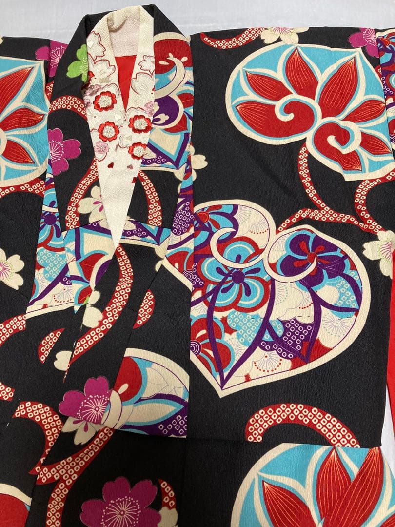 七五三 撫松庵7歳　5歳四身着物・長襦袢２点セット　女の子