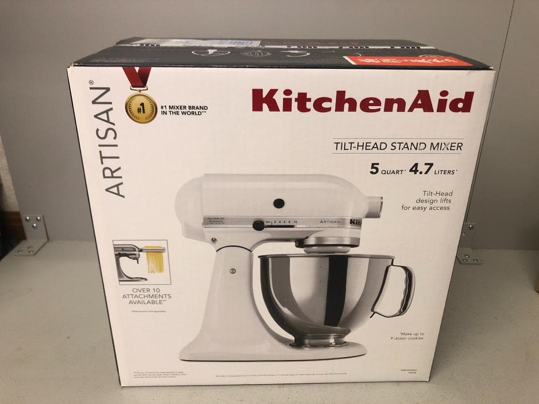 値下げ　キッチンエイド　ミキサー　KSM150WH　ホワイト　ヘッドアップ式　⑶