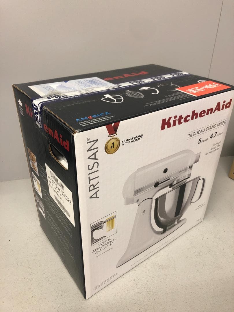 値下げ　キッチンエイド　ミキサー　KSM150WH　ホワイト　ヘッドアップ式　⑶