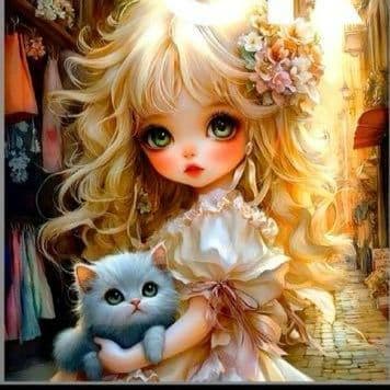 激レア女の子とチワワパネル生地ハンドメイド