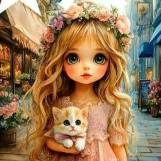 激レア女の子とチワワパネル生地ハンドメイド