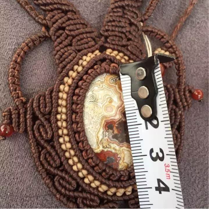 ☆値下げ☆ マクラメ ネックレス アゲート