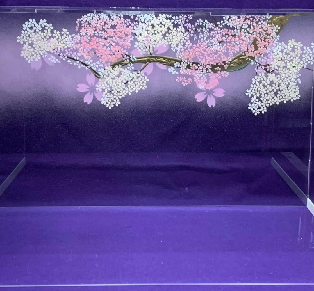 雛人形 飾り道具のみ アクリルカバー 桜／枝付ケースのみ (サンプル展示品)